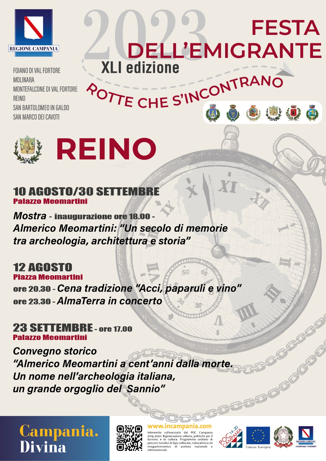 Reino inaugura la Mostra ‘Tributo in memoria di Almerico Meomartini’
