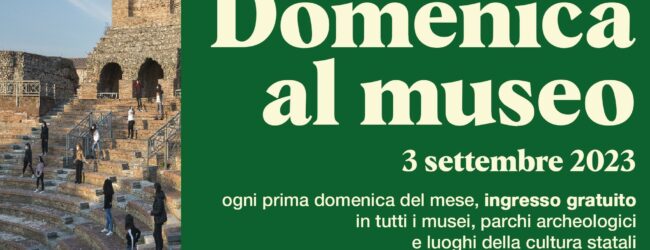 “Domenica al Museo”: ingresso gratuito al Teatro Romano di Benevento
