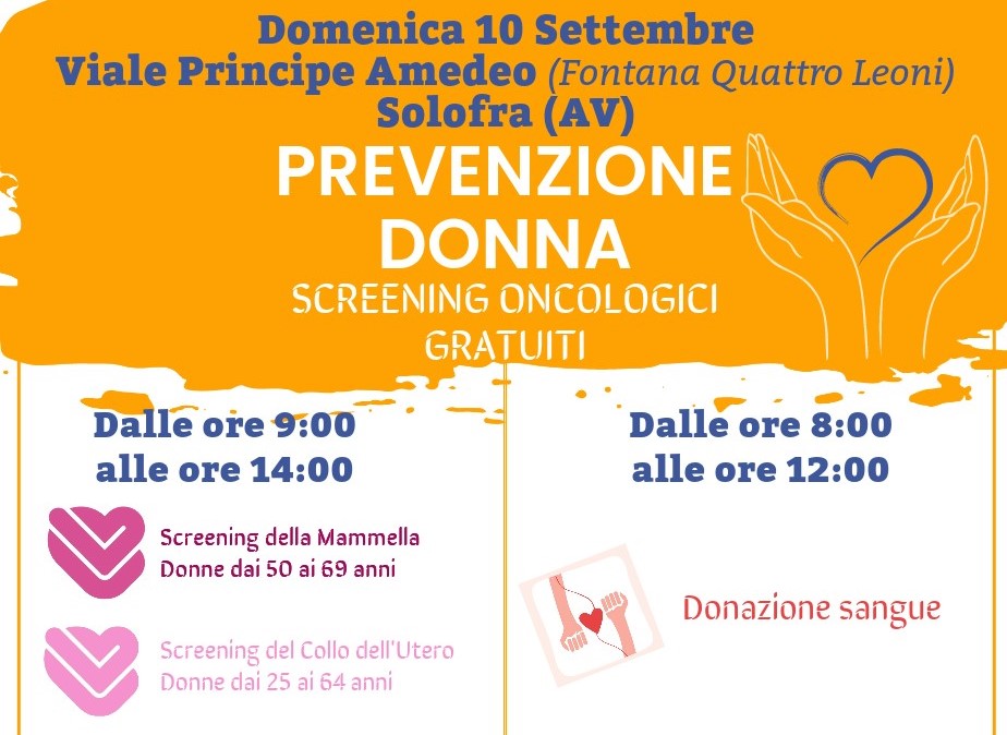 Solofra| Screening oncologico e donazione del sangue, giornata di prevenzione con il camper Asl