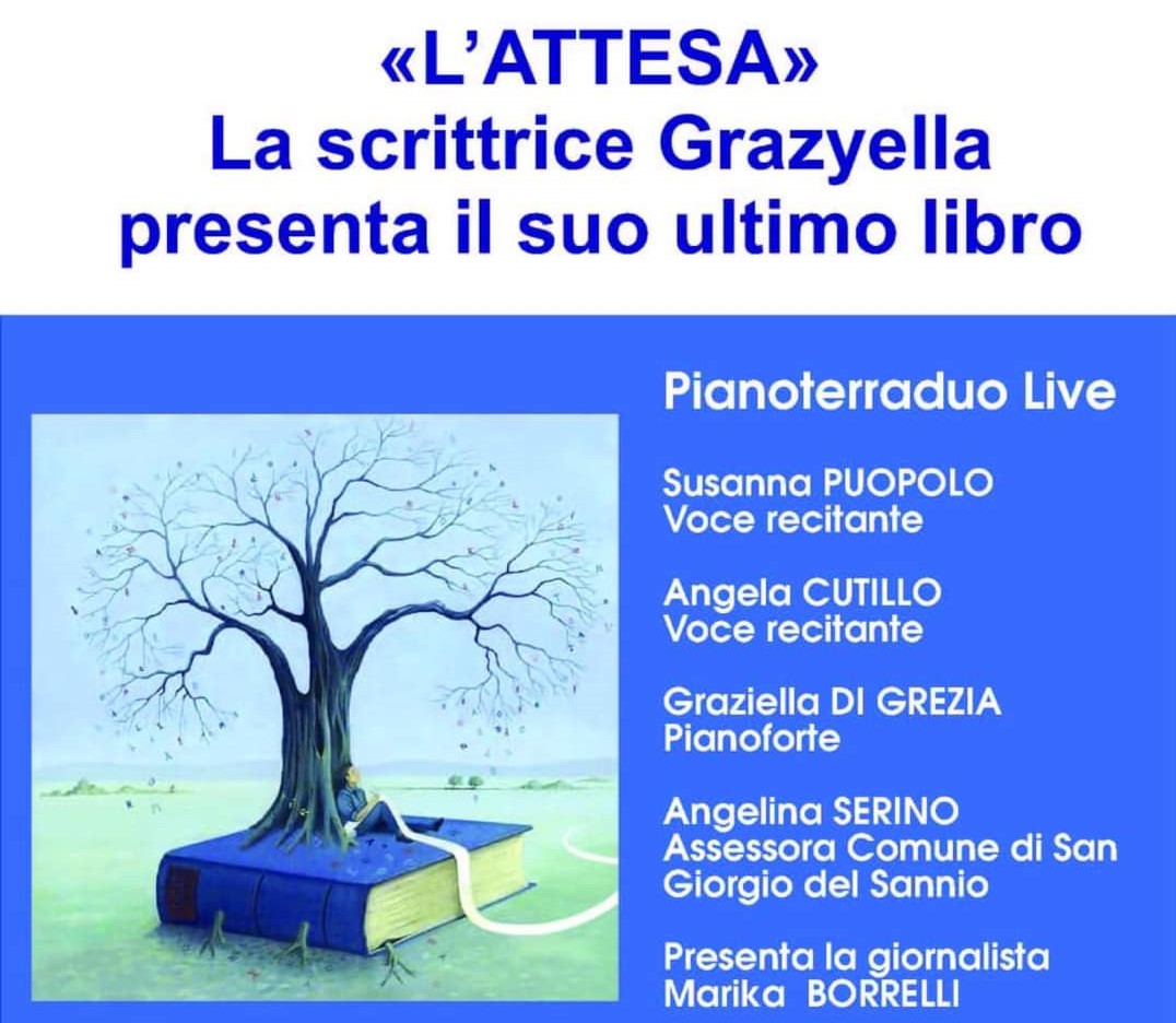 San Giorgio del Sannio| Alla Terrazza Marzani Graziella Di Grezia presenta il libro “L’attesa”