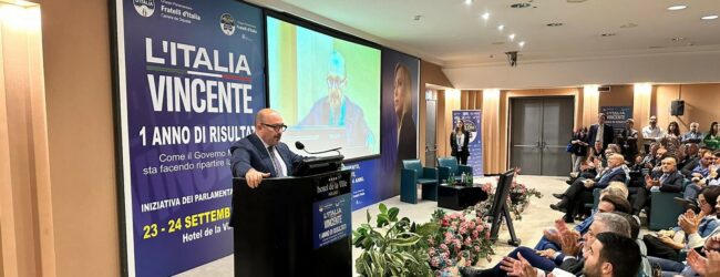 Avellino| Il ministro Sangiuliano alla convention di FdI: Cultura come volano del turismo nelle Aree Interne