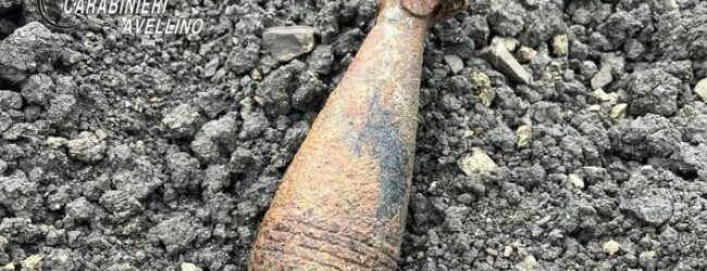 Calitri| Ritrovata bomba inesplosa della seconda guerra mondiale