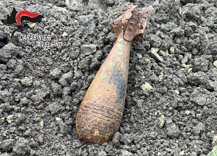 Calitri| Ritrovata bomba inesplosa della seconda guerra mondiale