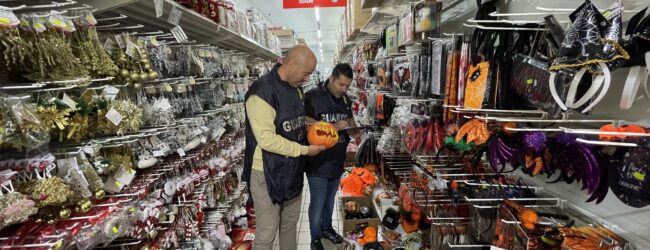 Montesarchio, 200.000 prodotti non conformi agli standard di sicurezza: sequestri in un’attività commerciale