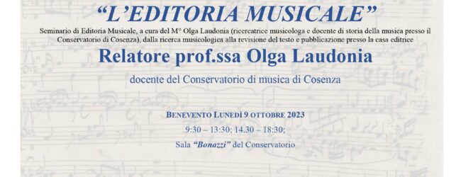 Rassegna Organistica e Seminari al Conservatorio Nicola Sala di Benevento