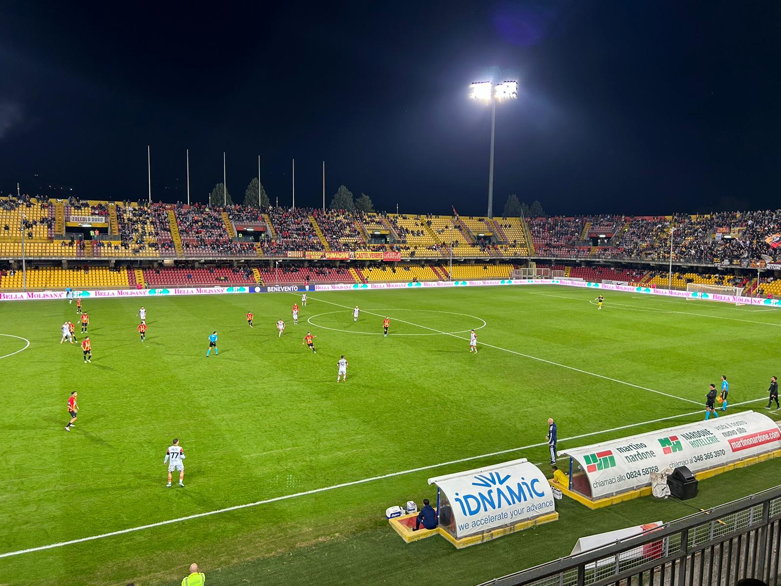 Benevento-Potenza: 1-0. Decide Masciangelo, i giallorossi rispondono alle vittorie di Avellino e Juve Stabia