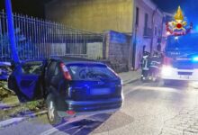 Avellino| Auto contro un muro, feriti i 4 giovani a bordo