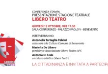 Benevento, Libero Teatro presenta le nuove attività teatrali 2023-2024