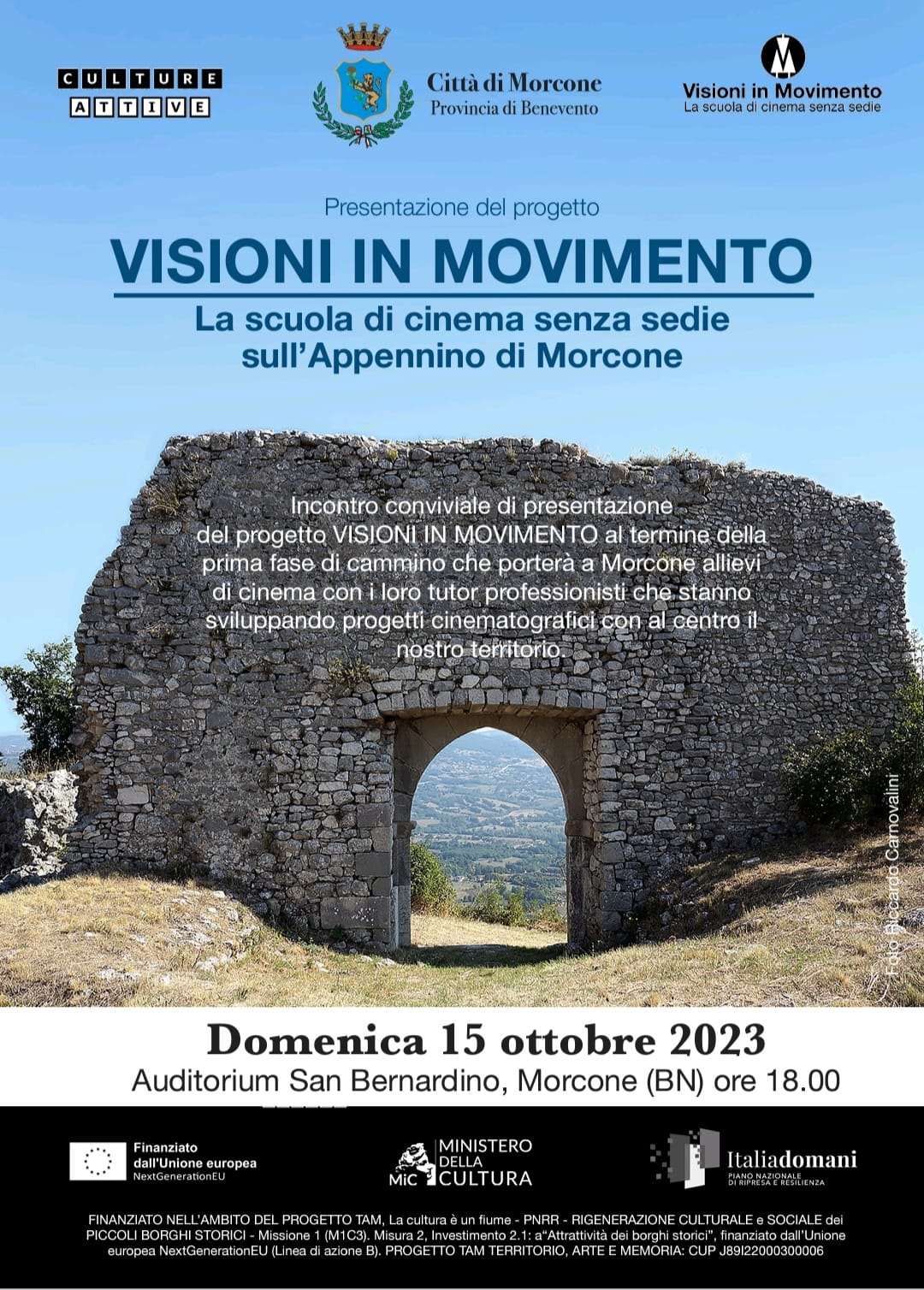 “Visioni in Movimento” in cammino tra Isernia e Morcone