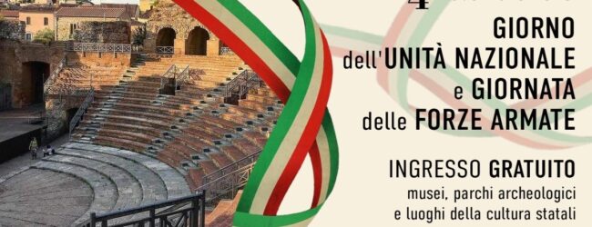 Sabato e domenica ingresso gratuito al Teatro Romano