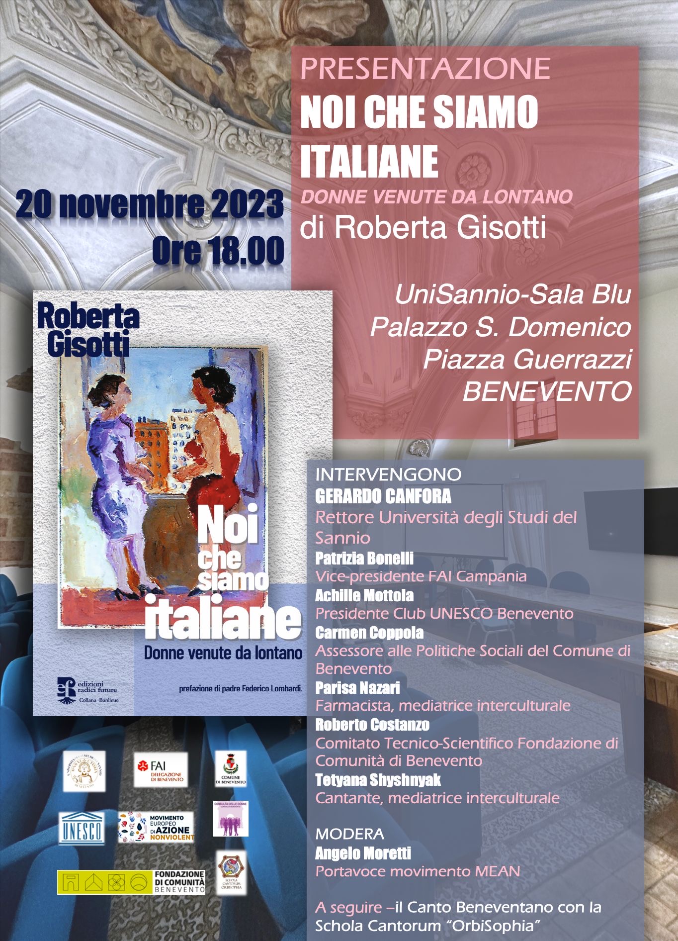 “Noi che Siamo italiane. Donne venute da lontano”. Il 20 novembre a Benevento la presentazione del libro