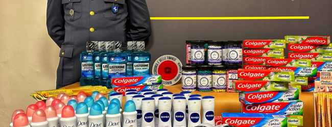 GDF Benevento: sequestrati 57.622 prodotti non conformi agli standard di sicurezza in un negozio cinese