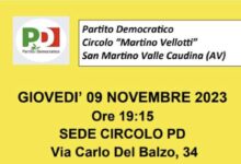 Assemblea pubblica: Circolo PD “Martino Vellotti”, S.Martino V.C.