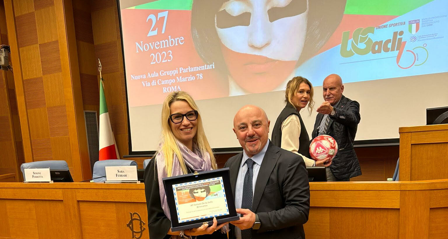 L’istituto ‘De La Salle’ all’evento “Lo Sport contro la violenza sulle donne” organizzato dall’UsAcli nazionale