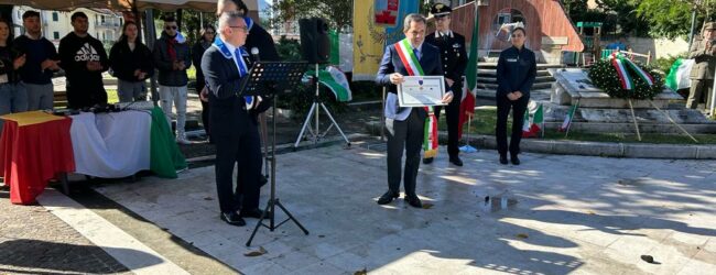 Dugenta riceve la Medaglia Europea della Federazione Italiana dei Combattenti Alleati