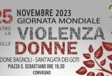 Violenza di genere, domani a Sant’Agata de Goti l’incontro promosso dal gruppo “Noi di Bagnoli del 72”