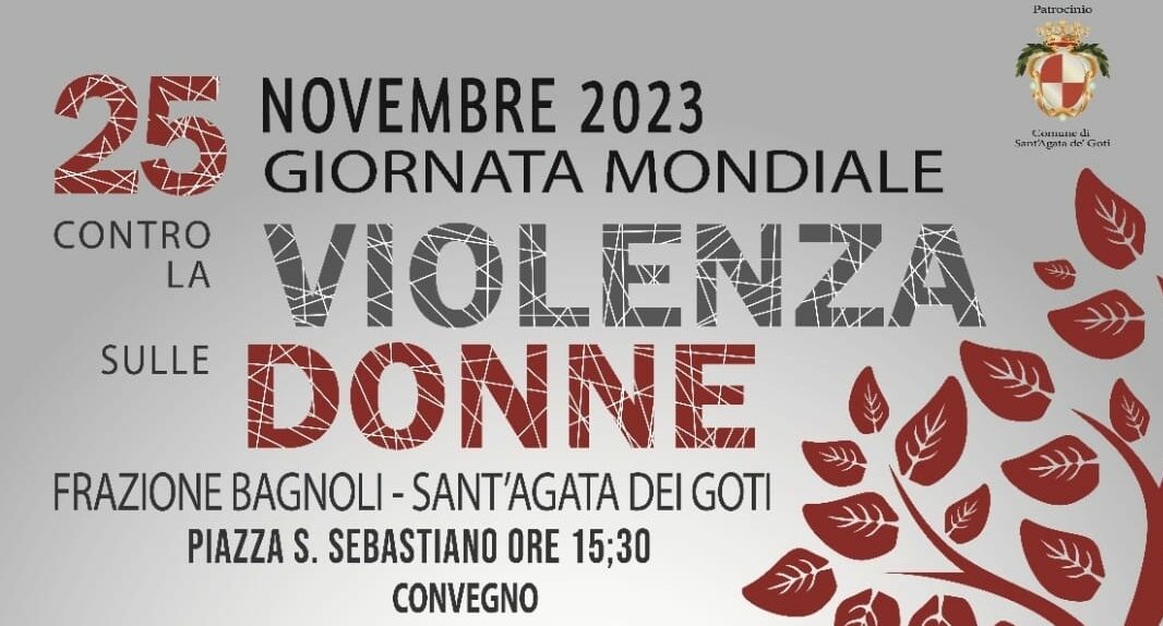 Violenza di genere, domani a Sant’Agata de Goti l’incontro promosso dal gruppo “Noi di Bagnoli del 72”