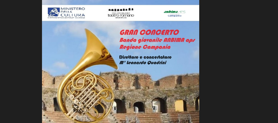 “Gran Concerto della Banda Giovanile ”ANBIMA APS CAMPANIA” al Teatro Romano