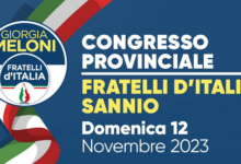 Domenica 12 novembre il Congresso provinciale di Fratelli d’Italia