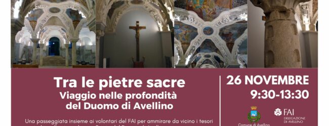 Avellino| “Tra le Pietre Sacre”, visita nella Cripta del Duomo organizzata dalla Fai Giovani