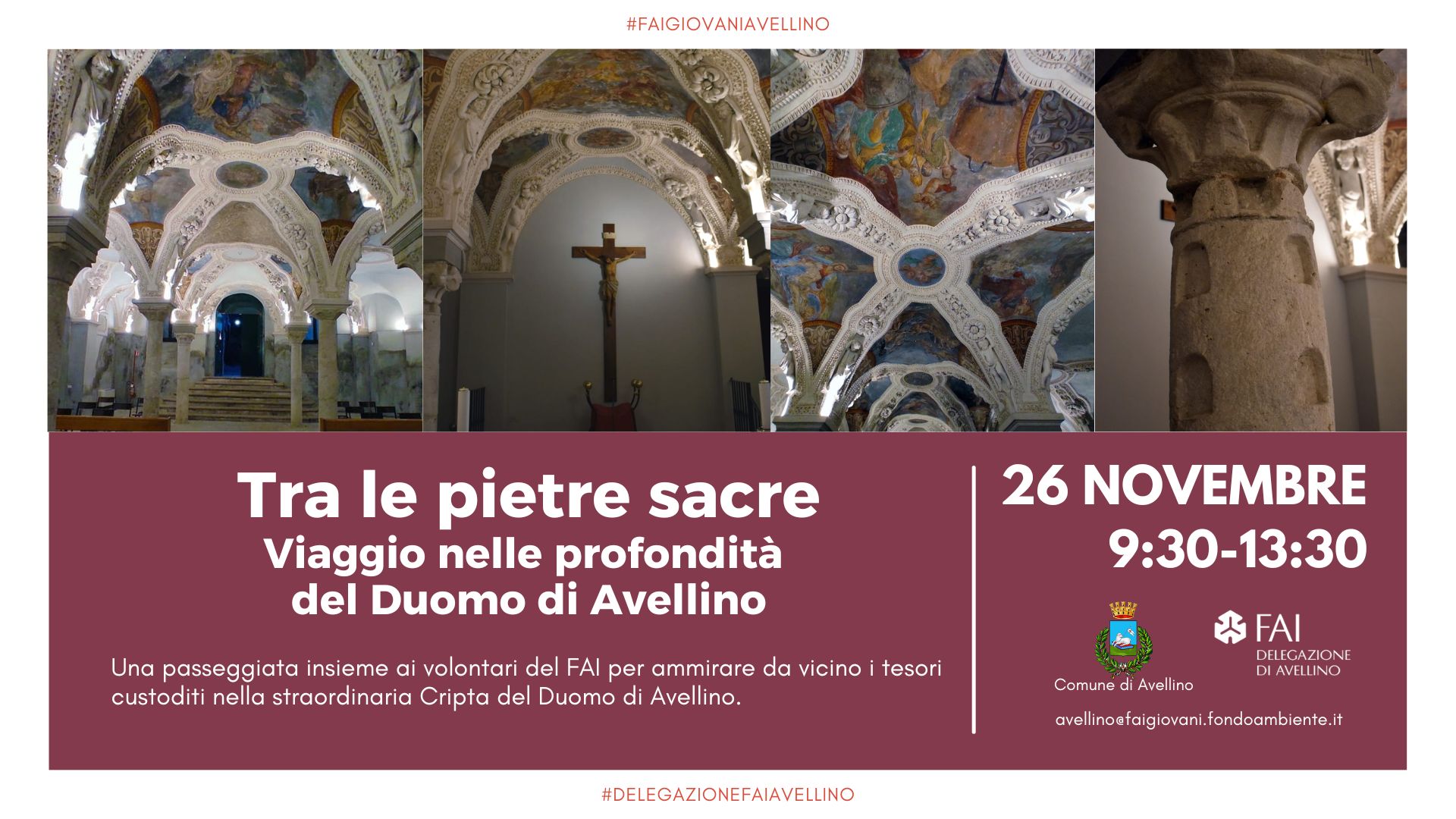 Avellino| “Tra le Pietre Sacre”, visita nella Cripta del Duomo organizzata dalla Fai Giovani