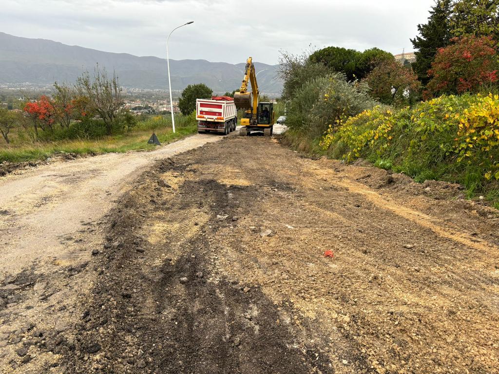 Montesarchio, lavori lungo la Fondovalle Vitulanese