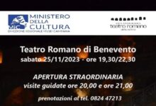 Teatro Romano, sabato 25 Novembre apertura serale straordinaria