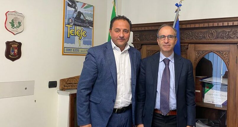 Il questore Trabunella in visita al Comune di Telese