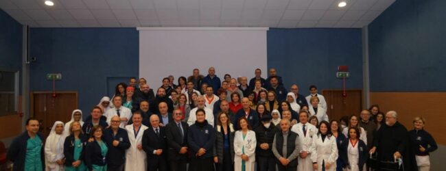 Festa di Auguri di Natale al Fatebenefratelli, presentato il nuovo Direttore sanitario Pio Vecchione