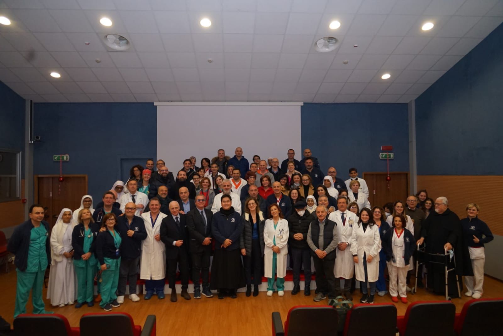 Festa di Auguri di Natale al Fatebenefratelli, presentato il nuovo Direttore sanitario Pio Vecchione