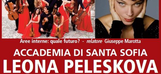 Accademia Santa Sofia: giovedi 14 Dicembre appuntamento con il soprano ceco Leona Peleskova
