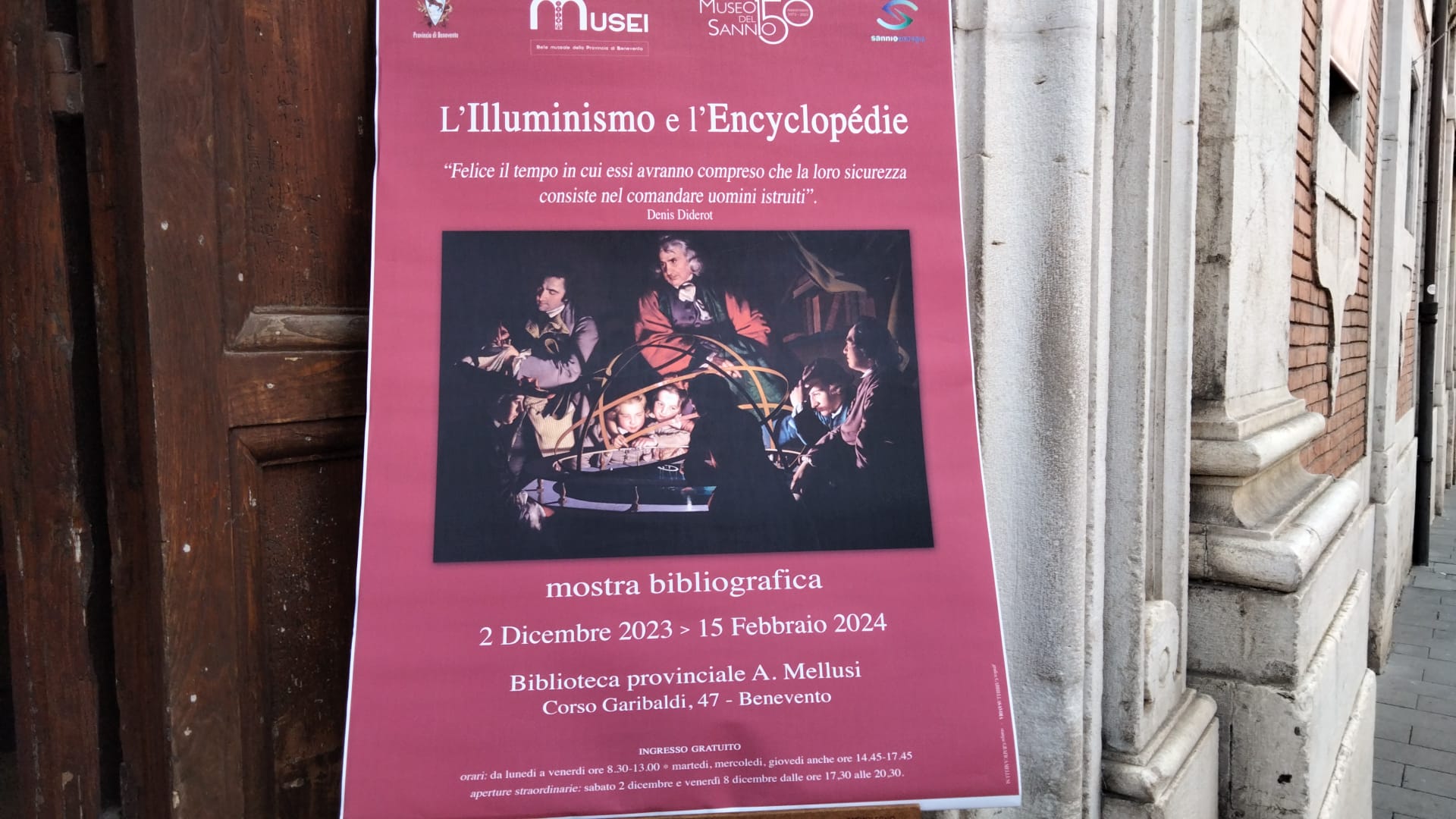 “Illuminismo ed Enciclopedia”, una mostra a Palazzo Terragnoli