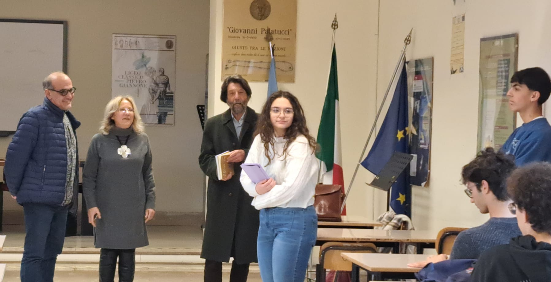 Il Prof. Cacciari in visita al Liceo classico Giannone di Benevento