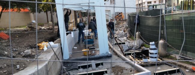 Lapidarium, prosegue l’installazione: arrivate le teche