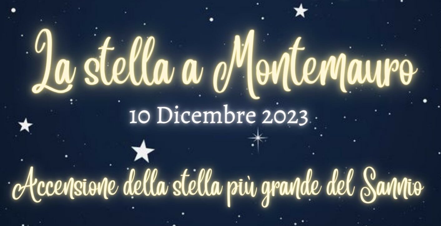 La Stella di Natale più grande del Sannio: domenica l’inaugurazione ad Apollosa