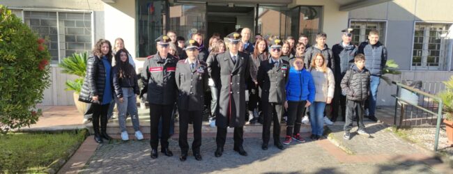 Cultura della legalità, gli studenti dell’Istituto Superiore “Palmieri-Rampono Polo” in visita al comando provinciale dei Carabinieri