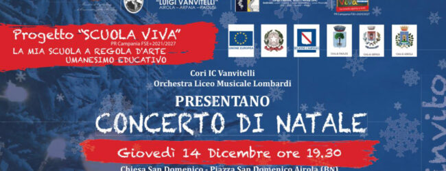 Domani 14 dicembre il Concerto di Natale dell’I.C. Vanvitelli di Airola