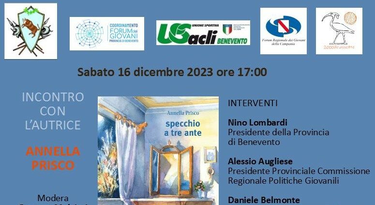 Alla Provincia di Benevento l’incontro con l’Autrice Annella Prisco