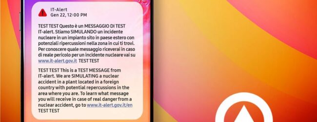 Messaggio IT-alert, il 25 gennaio test per 6 comuni sanniti: sarà simulato il collasso della grande diga di Presenzano