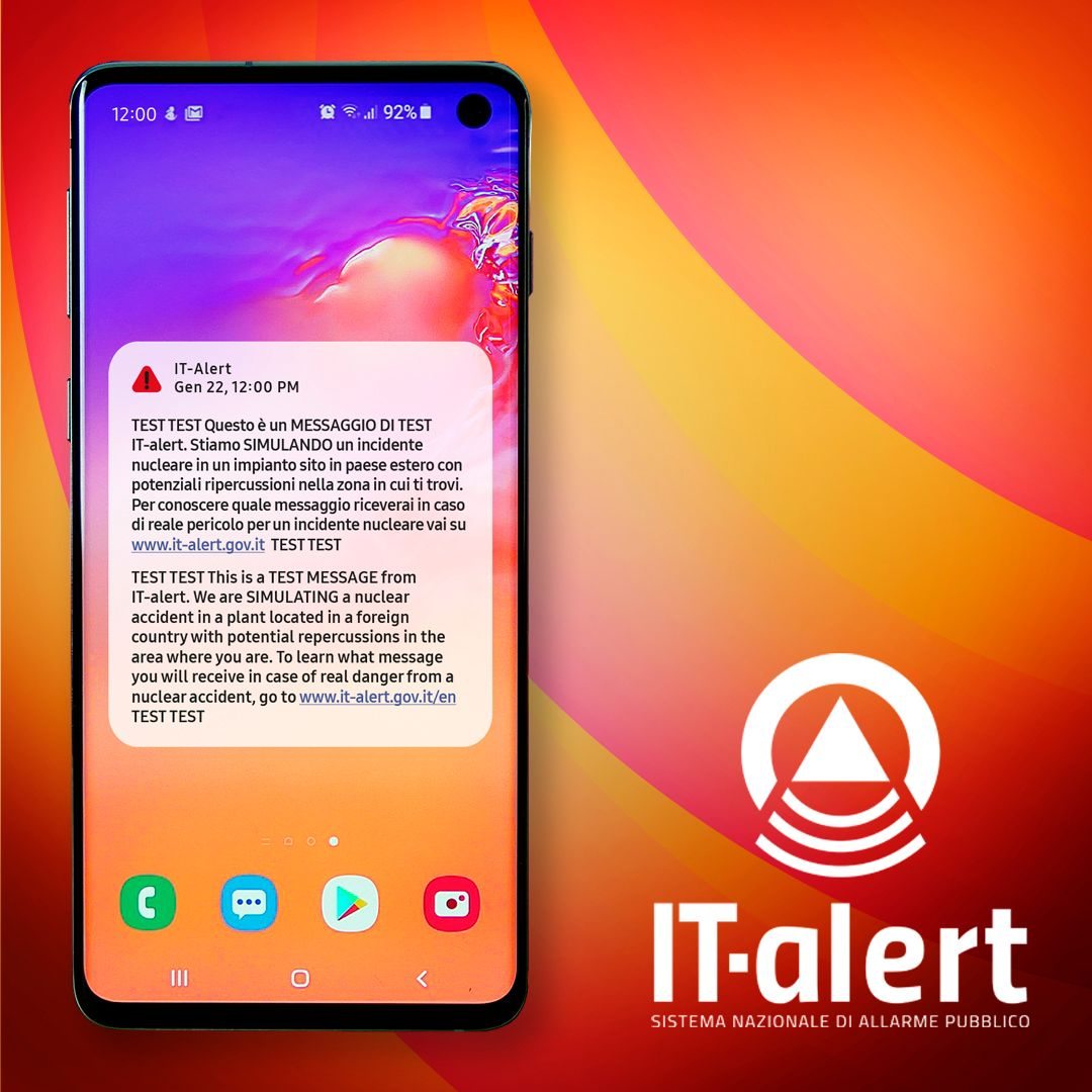 Messaggio IT-alert, il 25 gennaio test per 6 comuni sanniti: sarà simulato il collasso della grande diga di Presenzano