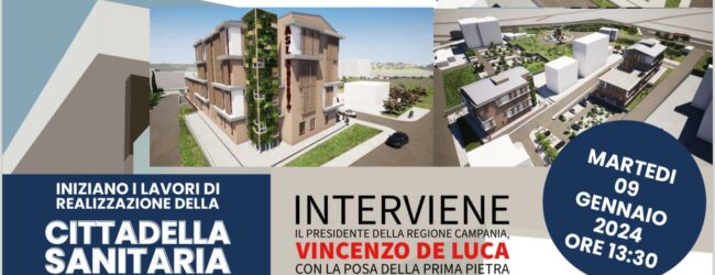 Asl, a Benevento De Luca in via Delcogliano per la posa della prima pietra della Cittadella Sanitaria