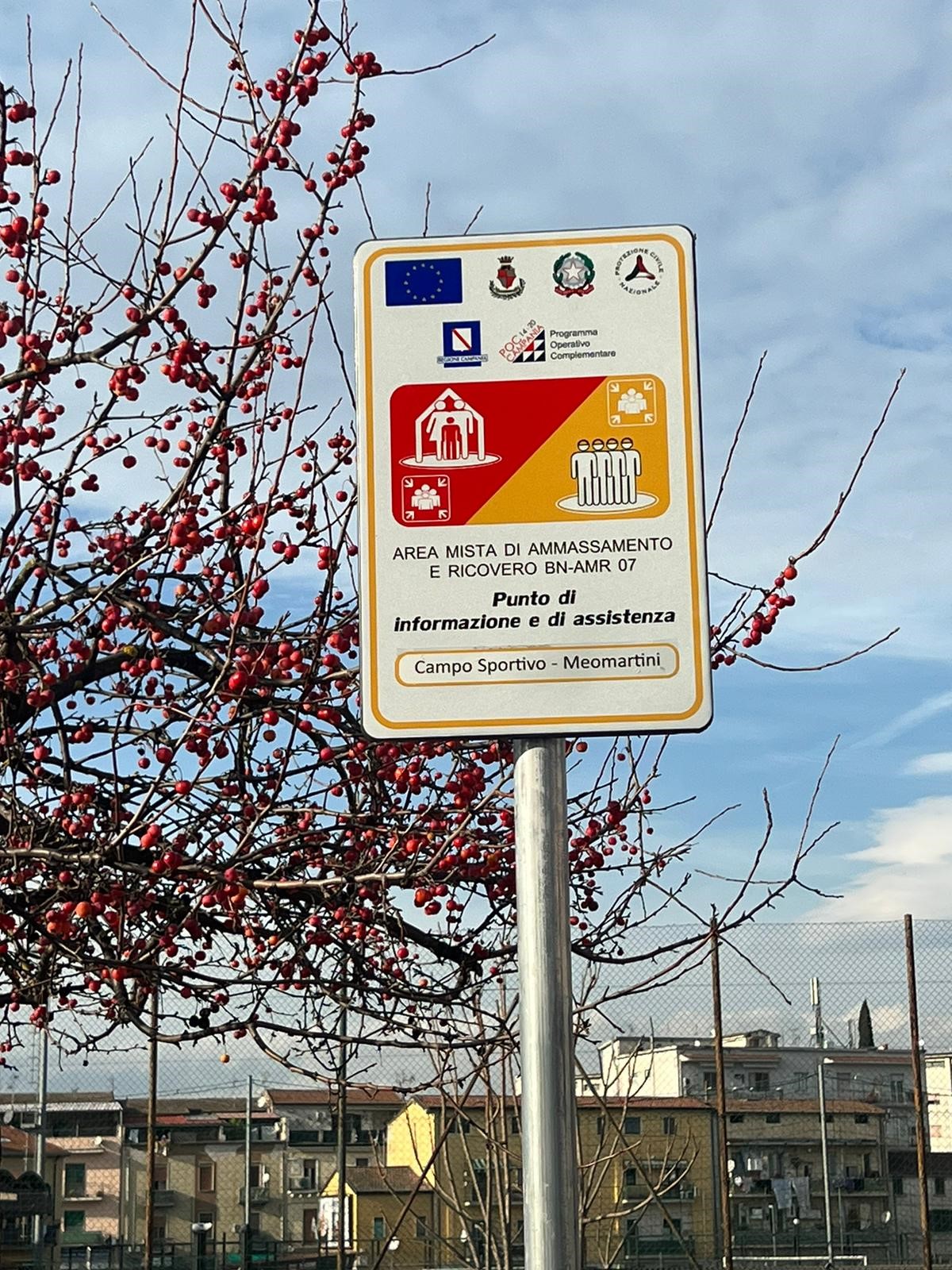 Piano di Protezione civile, a Benevento posizionata la cartellonistica dei luoghi di ricovero