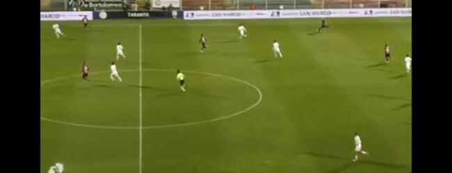 Taranto-Benevento: 2-2. I giallorossi si lasciano rimontare, pareggio allo “Iacovone”