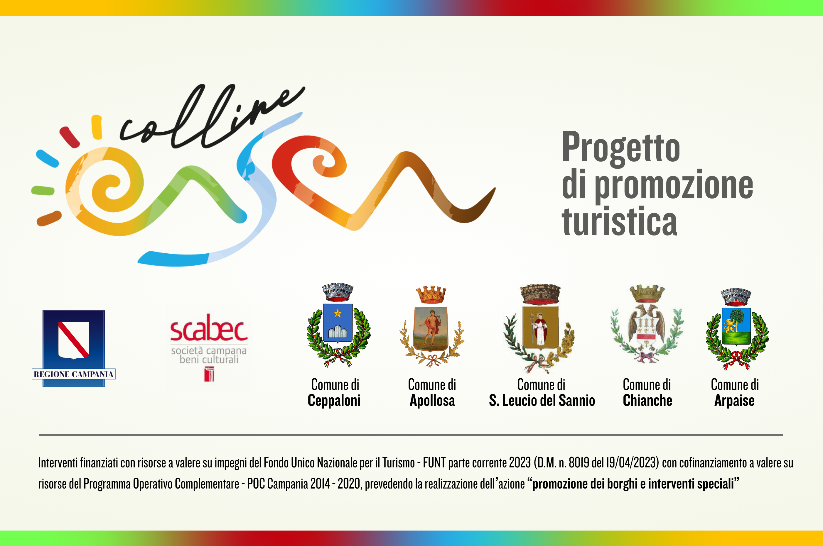 Colline CASCA, l’identità condivisa dei cinque Comuni in rete: il logo