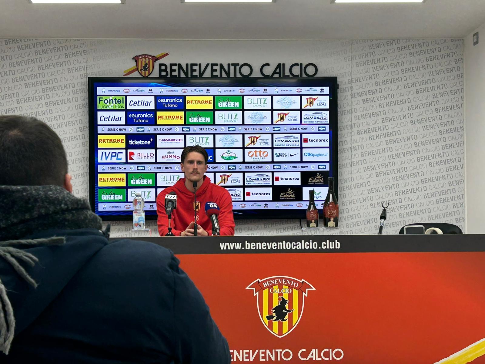 Benevento, Bolsius: “Felice per il gol, in questa squadra non posso che migliorare”