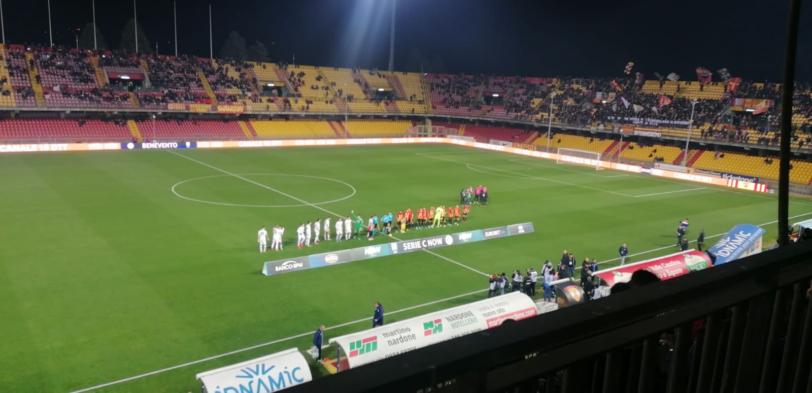 Benevento-Cerignola: 1-1. Capomaggio risponde a Capellini. Passo indietro per la squadra di Auteri