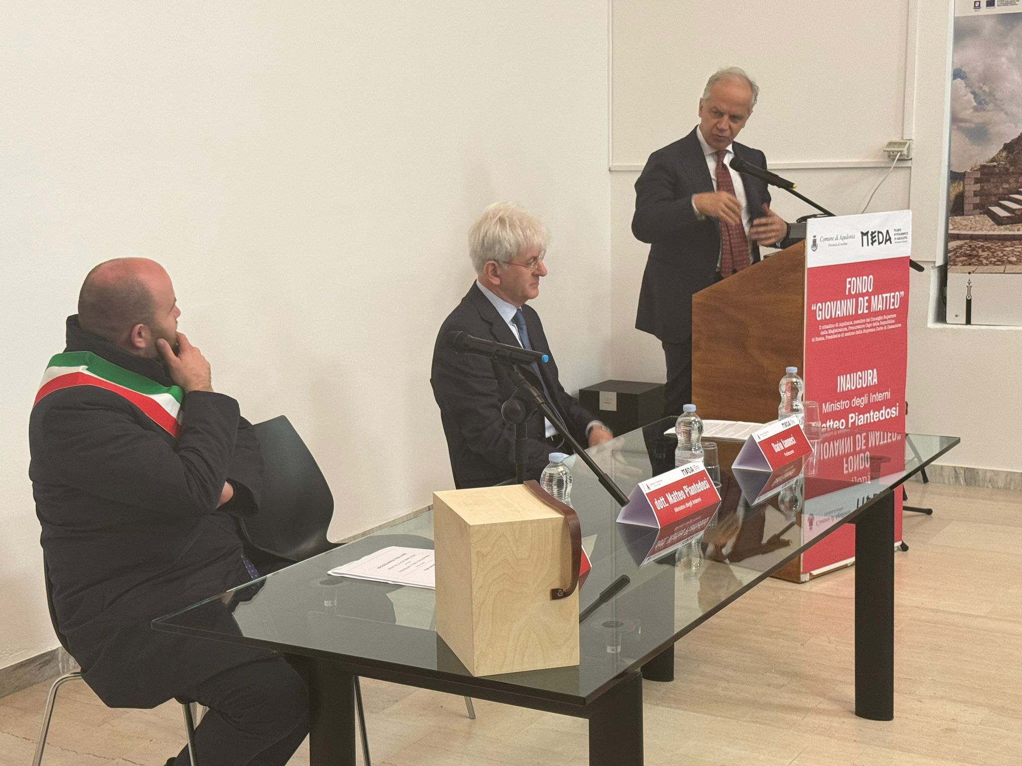 Fondo De Matteo e Centro Rotary IntegrationLab, il ministro Piantedosi in visita in Alta Irpinia