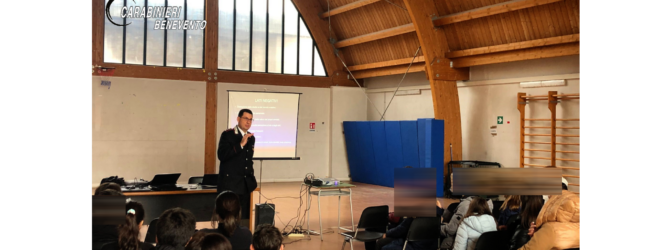 Carabinieri, a lezione di legalita’ con gli studenti di Pietrelcina e Pesco Sannita