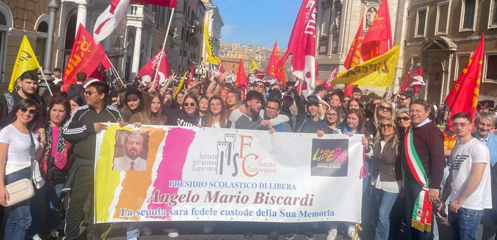 Nutrita delegazione di Castelvenere a Roma per la XXIX Giornata della memoria e dell’impegno in ricordo delle vittime innocenti delle mafie, promossa da “Libera”
