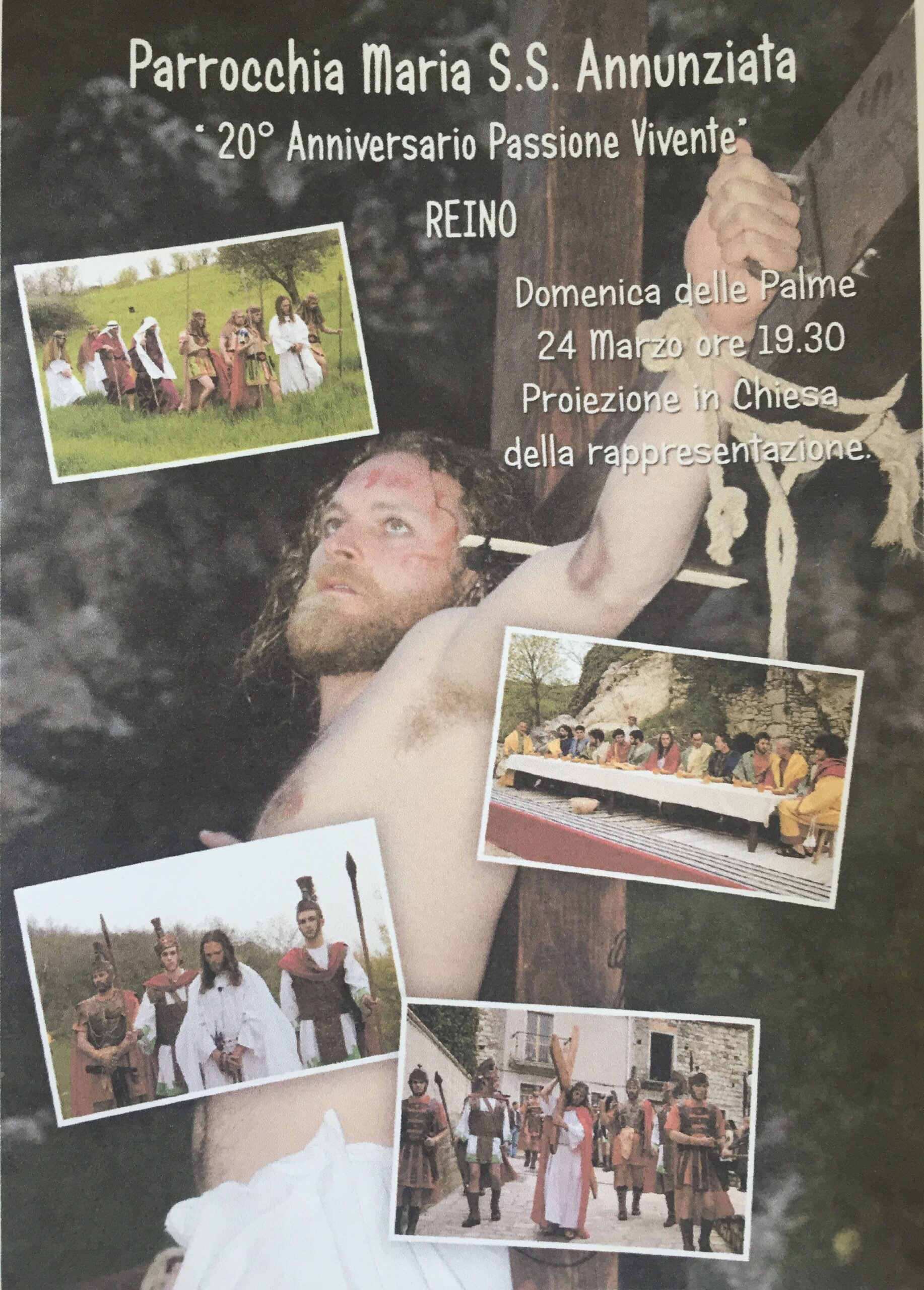 Domenica delle Palme, nella Chiesa di Reino la proiezione del documentario “Passione Vivente”